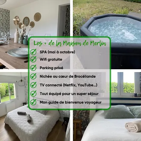 Maison Cosy Avec Jacuzzi Néant-sur-Yvel Exterior foto